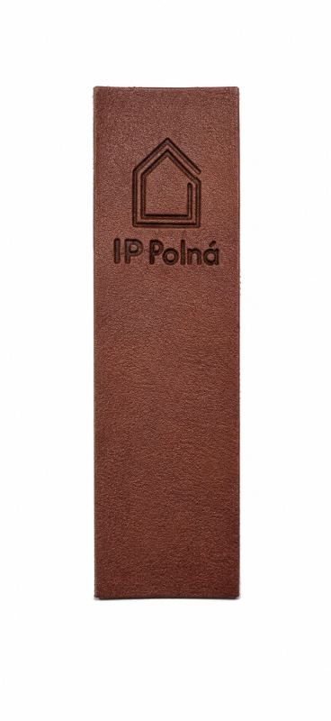 Koženková nášivka s ražbou
