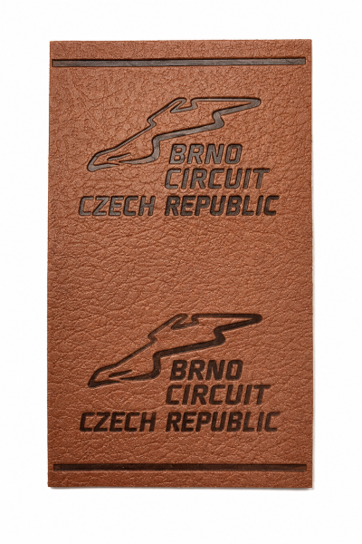 Koženková nášivka s ražbou